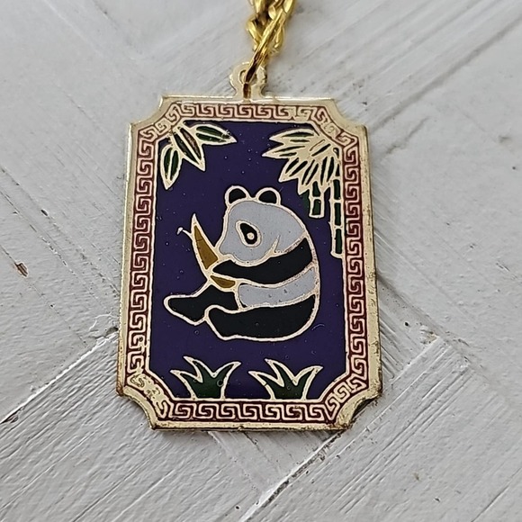 Lot of Four Vintage Keychains Three Panda's and One Cat - Picture 7 of 7